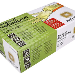 LUVAS LATEX G C/PO C/100 DESCARPACK